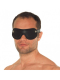 Blindfold padded w. Buckle Leather black