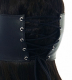 Blindfold laced w. Nose Cutout Leather black