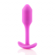 B-Vibe Snug Plug 1 Analplug m. Innengewicht fuchsia 2cm Durchmesser nahtloser Silikonplug für Analsex-Anfänger kaufen