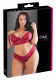 Soutien-gorge & string ouvert Rio dentelle rouge grandes tailles