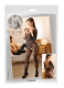 Bodystocking Blumenspitzenoptik m. 3/4 Arm schrittoffen