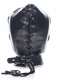 Bondage Haube abschliessbar m. Penisknebel Kunstleder