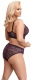 Bustier & Panty w. Front Closure Lace large Sizes purple