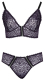 Bustier & Panty w. Front Closure Lace large Sizes purple