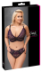 Bustier & Panty w. Front Closure Lace large Sizes purple