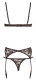 Bügelhebe-BH Riostring ouvert & Strumpfhalter Spitze