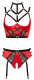 Bügelhebe-Bustier & Taillenslip ouvert m. Strapsen