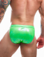 C4M Tanga Brief Emerald grün aus leichtem Stoff hochelastisch schillert in allen Farben mit Kunststoff-Schliesse kaufen