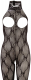 Catsuit m. Nackenträger Spitze busenfrei schrittoffen