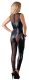 Catsuit m. Reissverschlüssen & Schnürung Netz & Wetlook