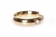 Cockring Donut m. Schmuckstein 50mm goldfarben Edelstahl