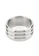 Cockring Elegant Triple Edelstahl 40mm mit doppeltem Rillendesign glanzpoliert edler Look von MR STEEL kaufen