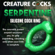 Cockring flexibel Serpentine Silikon in Form einer Schlange jadegrüner super-dehnbarer Penisring günstig kaufen