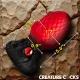 Creature Cocks Eye of the Dragon Fantasie-Analplug Silikon rot mit Saugfuss schuppenartige Textur günstig kaufen