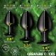 Creature Eye Silikon Analplug m. Glasauge 3er Set mit grünem Katzenauge schmaler Schaft günstig kaufen