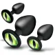 Creature Eye Silikon Analplug m. Glasauge 3er Set mit Katzenauge klassische Form von CREATURE COCKS günstig kaufen