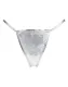 Damen Mini G-String silber minimalistischer Damenstring mit elastischen Bändern Polyamid von RIMBA günstig kaufen