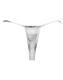 Damen Mini G-String silber minimalistischer Damenstring mit elastischen Bändern günstig kaufen