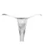 Damen Mini G-String silber minimalistischer Damenstring mit elastischen Bändern günstig kaufen