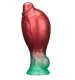 Dildo inflatable Dual Density Silicone AEROSX 8-Inch red-green w. detachable Ball-Pump & Suction Base buy cheap