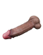 Godemiché Dual Layer 11.5-Inch Nature Cock XXL Silicone brun