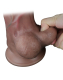 Godemiché Dual Layer 11.5-Inch Nature Cock XXL Silicone brun