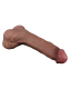 Dildo Dual Layer Nature Cock 7.5-Inch Silikon braun
