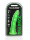 Dildo fluoreszierend Realistic slim Dong 7-Inch grün TPE Harness kompatibel leuchtet im Dunkeln von REALROCK kaufen