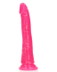 Dildo fluoreszierend Realistic slim Dong 7-Inch pink 18cm x 3.5cm TPE Harness kompatibel von REALROCK kaufen