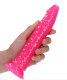 Dildo fluoreszierend Realistic slim Dong 7-Inch pink TPE Harness kompatibel leuchtet im Dunkeln von REALROCK kaufen