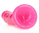 Dildo fluoreszierend Realistic slim Dong 8-Inch pink 20cm x 3.8cm TPE leuchtet im Dunkeln von REALROCK kaufen