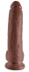 Dildo m. Hoden King Cock 9 Inch Balls braun