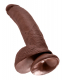 Dildo m. Hoden King Cock 9 Inch Balls braun