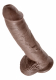 Dildo m. Hoden King Cock 10 Inch Balls braun