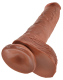 Dildo realistic King Cock 10 Inch Balls light brown