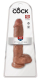 Dildo realistic King Cock 10 Inch Balls light brown