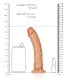 Dildo m. Saugfuss Curved Realistic 7-Inch hellbraun 18cm x 4.2cm PVC Strap-On Harness kompatibel kaufen