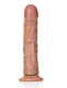 Dildo m. Saugfuss Curved Realistic 8-Inch hellbraun 20.5cm x 4.6cm PVC-Dildo mit Äderung von REALROCK kaufen