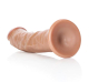 Dildo m. Saugfuss Curved Realistic 8-Inch hellbraun 20.5cm x 4.6cm PVC-Dildo mit Äderung Harness kompatibel kaufen