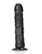 Dildo m. Saugfuss Curved Realistic 8-Inch schwarz 20.5cm x 4.6cm PVC-Dildo mit Äderung von REALROCK kaufen