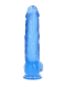 Dildo w. Suction Cup Realistic Cock 10-Inch blue ultra-soft & lifelike TPE 25.4cm x 6cm with Veins by REALROCK buy cheap