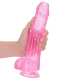 Dildo m. Saugfuss Realistic Cock 10-Inch pink mit Hodensack 25.4cm x 6cm lebensechtes TPE von REALROCK kaufen