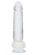 Gode avec ventouse Realistic Cock 10-Inch transparent avec scrotum 6cm de diamètre en TPE de REALROCK acheter