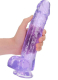 Gode avec ventouse Realistic Cock 10-Inch violet avec scrotum 25.4cm x 6cm TPE de REALROCK à bas prix
