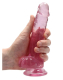 Dildo m. Saugfuss Realistic Cock 7-Inch pink mit Hoden 3.5cm Durchmesser superweiches TPE von REALROCK kaufen