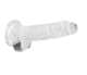 Dildo m. Saugfuss Realistic Cock 7-Inch transparent mit Hodensack 3.5cm Durchmesser superweiches TPE kaufen