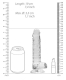 Dildo m. Saugfuss Realistic Cock 7-Inch transparent mit Hodensack 3.5cm Durchmesser lebensechtes TPE kaufen