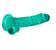 Dildo w. Suction Cup Realistic Cock 7-Inch turquoise ultra-soft & lifelike TPE 3.5cm Diameter with Veins by REALROCK buy
