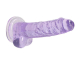 Dildo m. Saugfuss Realistic Cock 7-Inch violett mit Hodensack 3.5cm Durchmesser lebensechtes superweiches TPE kaufen