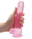 Dildo m. Saugfuss Realistic Cock 8-Inch pink 16cm x 4cm einführbar lebensechtes TPE von REALROCK günstig kaufen